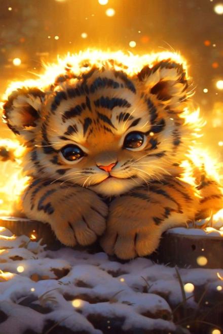 Bé Báo Con Bán Manh Cầu Sinh