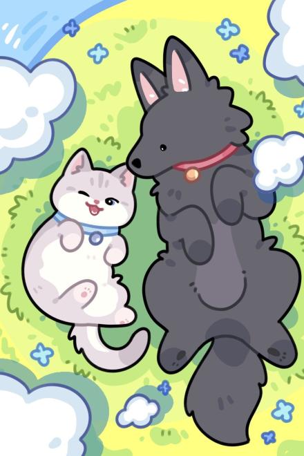 Mèo Con Trà Trộn Vào Đội Cảnh Khuyển?