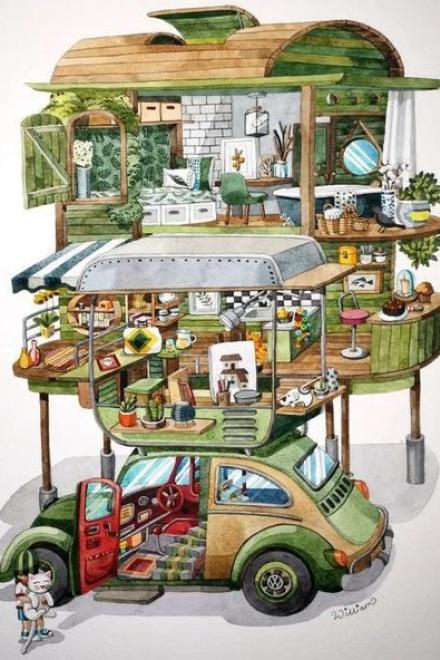 Sinh Tồn Trên Đường Cao Tốc: Xe Nhà Của Tôi Là Biệt Thự Di Động