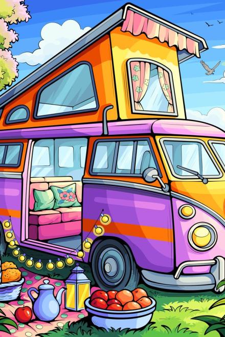 [Ẩm Thực] Bán Hàng Rong Bằng Nhà Xe Di Động Khách Hàng Canh Me Lột Áo Choàng Của Tôi