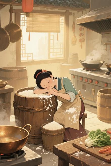 Tiệm Cơm Mô Phỏng Ở Thị Trấn Nhỏ